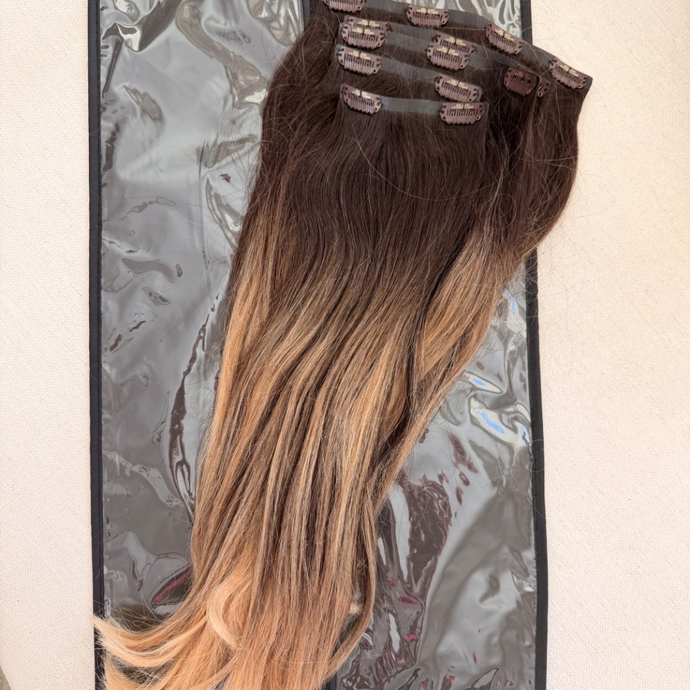 BELLAMI Silk Seam 180g 20" Dark Brown/Dirty Blonde (2/18) Hair Extensions